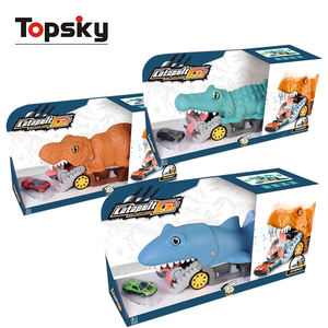 Nuevas llegadas, vehículos de transporte portátiles educativos, camión de aleación con temática de animales, coche de juguete de plástico para niños - Product Image 6