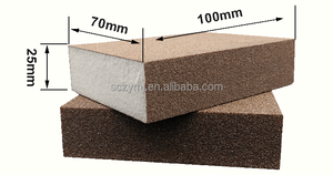 Bloc de ponçage broyé au sable éponge DMS papier de verre 25*70*100mm bloc d'éponge de ponçage abrasif d'oxyde d'aluminium avec main pour le meulage - Product Image 2