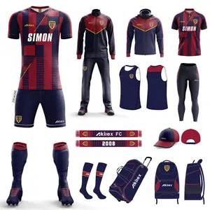 Akilex nuovo design personalizzato sublimazione uniforme da calcio per uomo