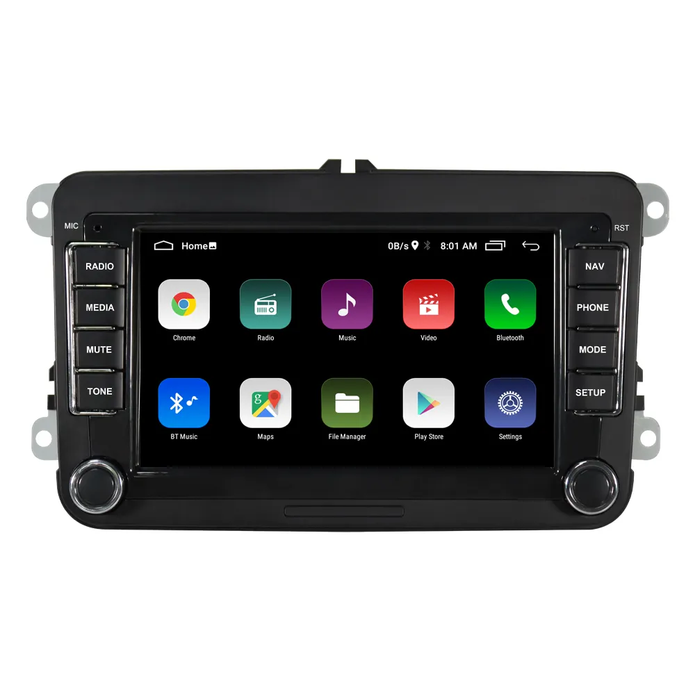 Stereo Mobil Layar Sentuh Kapasitif 7 Inci Din Ganda Stereo Mobil Navigasi GPS 2 Din Untuk VW Audio Video FM/AM/RDS