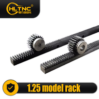 Modul Rak Gigi Baja HLTNC M1 M1.25 M1.5 M2 M2.5 M3 M4 M5 M6 M8 Gigi Lurus/Helikal dengan Lubang Pemasangan Kustomisasi