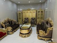 Sofá de Lujo Diseño King Estilo Barroco Muebles Antiguos Conjuntos de Sofás Clásicos Reales Muebles de Sala para el Hogar de Lujo