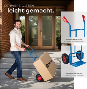 Heavy Duty 200 kg Pelle Cadre En Acier Sac De Chargement <span class=keywords><strong>Luge</strong></span> Roues En Caoutchouc <span class=keywords><strong>Air</strong></span> Boisson Caisse Transporteur Bleu Main Camion - Product Image 4