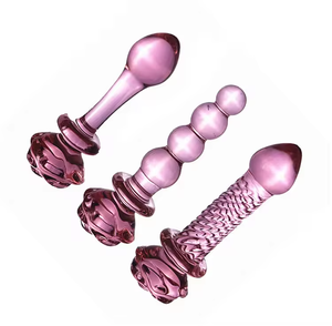 Großhandel Rosa Blumenförmiger Realistischer Künstlicher Kristall-<span class=keywords><strong>Dildo</strong></span> - Product Image 1
