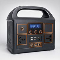 Station d'alimentation portable de bureau 300W avec batterie Li-Polymère, lumière LED, démarreur de secours, générateur solaire 167Wh pour usage extérieur et domestique