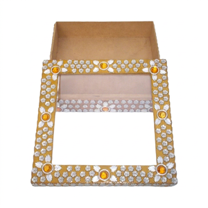 High Quality Wholesale Luxury Eco-Friendly Polished Wooden <b>Sweet</b> Gift Display Chocolate <b>Box</b> Square Shape Antique Imitation Style - Product Image 1