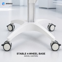 Station de travail pour testeur d'athérosclérose avec panier de fixation pour moniteur, pour PWV et ABI, pour hôpitaux et cliniques, examen physique, vente en gros, OEM