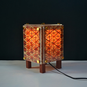 Bamboo Woven Acrylic Table Lamp E27 LED Switch Control Modern Minimalist Chinese Style Desk Lamp For Home Hotel Tea Room - Product Image 4