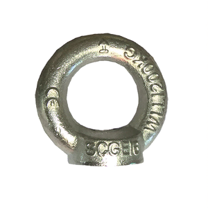 ตะขอเกี่ยวแบบมีห่วงชุบสังกะสี DIN 582 C15E เหล็กกล้า ได้รับการรับรองมาตรฐาน CE อุปกรณ์ยกและยึด - Product Image 2