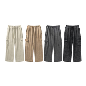 Pantalones de chándal <span class=keywords><strong>cargo</strong></span> anti-pilling personalizados Pantalones de chándal holgados de algodón de alta calidad para hombres - Product Image 2