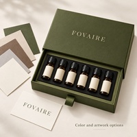 Boîte d'échantillons de parfum personnalisée avec plateau à tiroirs et manchons en papier, emballage rigide pour la présentation de flacons de découverte de parfums