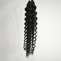 Extensions de cheveux 100% naturels Remy Grade 8A, Cheveux à tresser bouclés, Ondulés effet eau, Nœuds miracle, 1 pièce MOQ 60g, Paquets de cheveux au crochet WW