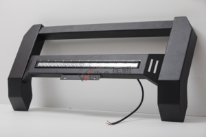 Accesorios para Camionetas Todoterreno 4X4, Barra Protectora de Parrilla Delantera Modular con Iluminación LED de Acero para GMC Sierra 1500 - Product Image 3
