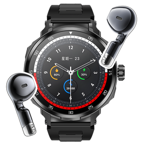 室内室外圆形高清屏幕磁性充电器D11 <span class=keywords><strong>2</strong></span>合1智能手表无线耳塞耳机TWS 2in1运动智能手表 - Product Image 1