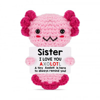 Yuhongtoys fraise chat inspiré Kawaii Crochet animaux amusant soutien émotionnel jouets en peluche pour femmes amis collègues de travail