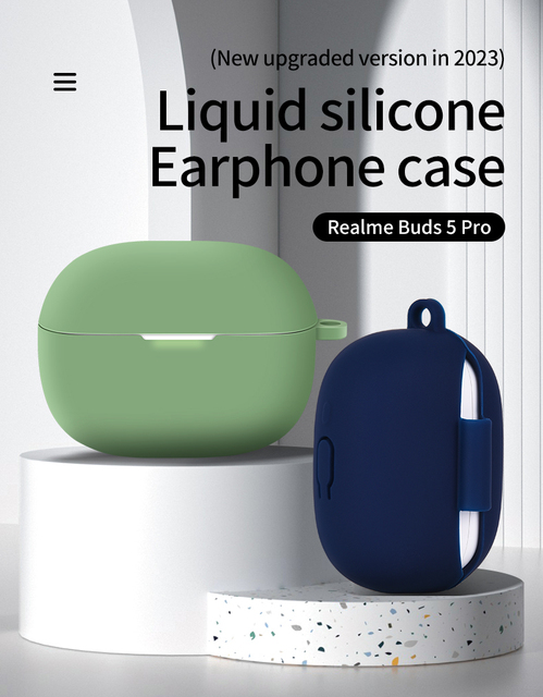 New Design Silicone Earphone Cover for Redmi Buds5pro Earphone Protective case