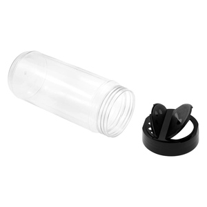 PET Empty Plastic 230-450ml Dishwasher Safe Eco-Friendly <b>Spice</b> Shaker Containers with Flapper Cap Pepper Salt <b>Jar</b> Set - Product Image 3