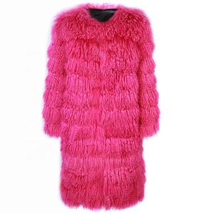 Autunno nuove donne eleganti Mongolia cappotto di pelliccia di pecora <span class=keywords><strong>giacca</strong></span> di pelliccia da donna - Product Image 2
