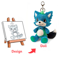 Fabricants personnalisé petit chat porte-clés en peluche peluches personnalisé ours en peluche porte-clés mascotte pendentif personnalisé porte-clés en peluche