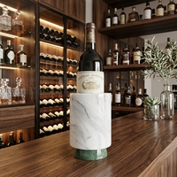 Seau à vin isotherme 3L, multicolore, classique, durable, à rayures marbrées, personnalisable, pour la maison, le bureau et les fêtes