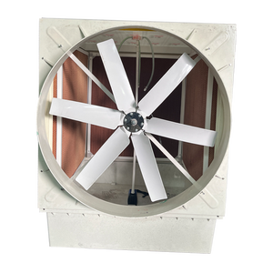 Nuevo 1.5kw 380V 50Hz 146*146*190cm FRP fibra de vidrio cortina de agua evaporativa almohadilla de refrigeración por aire enfriador de aire con ventilador de escape - Product Image 6