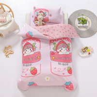 Nouveau concepteur ensembles de literie 100% coton enfants drap de lit dessin animé ensembles de literie école maternelle mignon 3 pièces/6 pièces bébé ensemble de literie