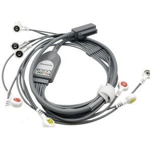 Fil conducteur pour électrocardiogramme dynamique à 10 dérivations Fil conducteur pour enregistrement 24 heures Compatible <span class=keywords><strong>MedEx</strong></span> MAECG-200 <span class=keywords><strong>Medex</strong></span> Catégorie de produit Faisceau de câblage - Product Image 1