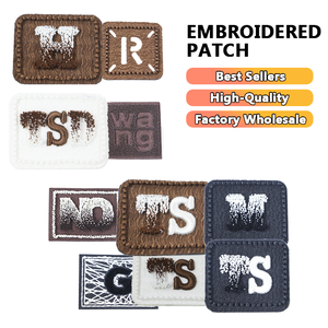 Nhanh chóng khô chống mài mòn dệt nhãn OEM công nghiệp sức mạnh quần áo nhãn vải vá tag - Product Image 1