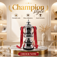 Trophée de football FA Cup 2026 personnalisé, toutes tailles (18cm, 32cm, 44cm, 60cm) – Le meilleur trophée de grande taille