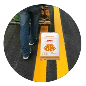 Gelbe weiße Zeichen Verkehr reflektierende thermoplast ische Straßen markierung farbe zuverlässige Lack fabrik