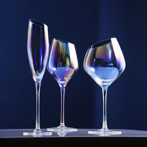 Flûte à champagne, bords en or, sans plomb, cristal soufflé à la main, décoration <span class=keywords><strong>de</strong></span> la maison, vin blanc, rouge, 1 pièce - Product Image 3