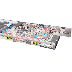 Toddler Baby Play Area <strong>Building</strong> <strong>Blocks</strong> DIY Table Kids Role Play House Children Indoor Playground with Trampoline Ball Pit Pool - Product Image 4