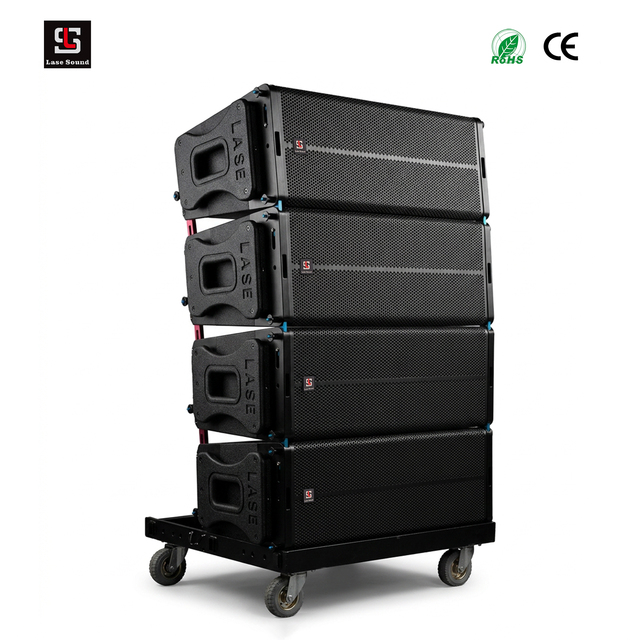 Lasesound LA-6 Dual 12" Line Array Speaker 800W RMS High Power Stage Audio System 3" Neo Driver Loudspeaker CE RoHS