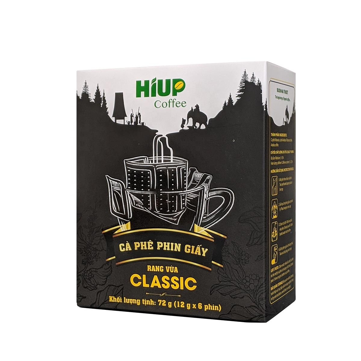 Капельный кофе бумажная упаковка HIUP капельный фильтр для кофе