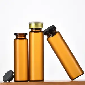 Vial de vidrio de inyección de <span class=keywords><strong>vitamina</strong></span> <span class=keywords><strong>B12</strong></span> ámbar 5ML 20ml 17ml 10ml 15ml Suero cosmético en polvo liofilizado - Product Image 1