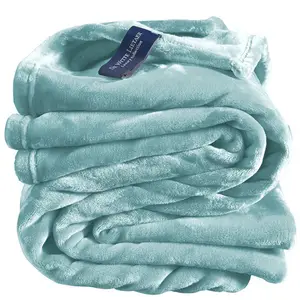羊毛毛毯2023畅销重型100% 聚酯床羊毛牛印花法兰绒毛毯
