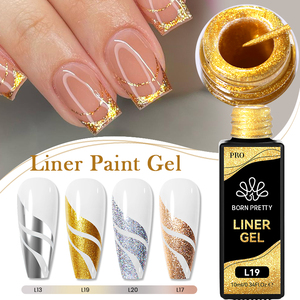 BORN PRETTY PRO OEM Esmalte <span class=keywords><strong>en</strong></span> <span class=keywords><strong>Gel</strong></span> para Uñas <span class=keywords><strong>de</strong></span> 10 ml Platino Cromado Sin HEMA <span class=keywords><strong>Pintura</strong></span> <span class=keywords><strong>de</strong></span> Uñas <span class=keywords><strong>en</strong></span> <span class=keywords><strong>Gel</strong></span> Metálico Dorado Plateado para Delineado - Product Image 1