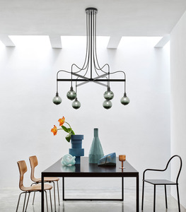 <span class=keywords><strong>Lampadario</strong></span> a sfera in vetro moderno fatto a mano <span class=keywords><strong>con</strong></span> paralume in vetro smerigliato per interni lampada a sospensione per sala da letto soggiorno - Product Image 4
