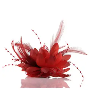 Broches de mariage en tissu d'art fait à la main broche fleur de Rose épingle de revers Badge gland chaîne accessoires pour femmes