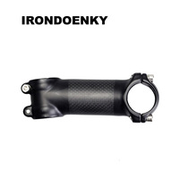 Tige de guidon de vélo de route en fibre de carbone IRONDONKEY, noir mat, tige courte, guidon 31,8 mm, haute résistance, poids léger, hauteur de montage de 40 mm