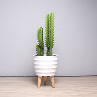 Jardinières en céramique écologiques de luxe modernes pour l'intérieur et l'extérieur, de différentes tailles, vente en gros