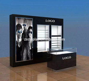 Display Box Optical Shop Display Stand High End Brand Display Stand For Sunglasses Display Rack Optical Shop Interior Decoration With Light Box