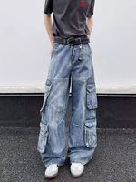 Pantalones vaqueros holgados de segunda mano para mujer y hombre, de algodón, estilo boyfriend, para verano, en pacas, precio de fábrica