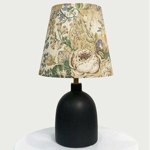 Table Lamp With British Liberty Fabric Shade Black Base E27 LED Home <b>Decor</b> <b>Lighting</b> - Product Image 1