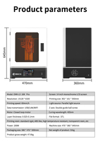 Pencetak 3D UV pencetak 3D profesional besar ukuran cetak besar Mono 16K LCD mesin cetak 3D Printer perhiasan