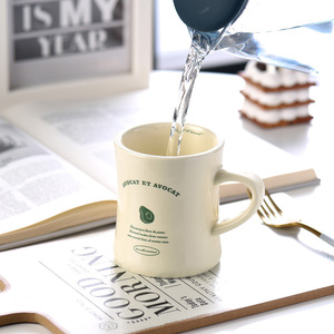 Usine en gros 12oz Vintage Style rétro classique crème lait <span class=keywords><strong>tasse</strong></span> personnalisée créative épaisse en céramique café Diner tasses - Product Image 5