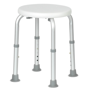 Tabouret <span class=keywords><strong>de</strong></span> <span class=keywords><strong>salle</strong></span> <span class=keywords><strong>de</strong></span> <span class=keywords><strong>bain</strong></span> rond en alliage d'aluminium pour femmes enceintes, imperméable et antidérapant, pour les soins personnels. - Product Image 1