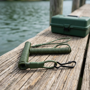 DSF33 Men outdoor sports Tactical <b>Spring</b> Rope For Fitness Training In Black Tan And Green Colors Lanyard Metal <b>Clip</b> rope - Product Image 2