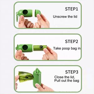 High Quality Biodegradable <b>Compostable</b> Dog Poop Waste Bag Bone Shaped Pet Accessory Bags - Product Image 6