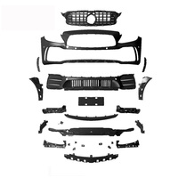 2015-2021 Classe C W205 C260l C200l C300 Coupé Modifié Gtr Style Pare-chocs Avant Avec Grille Bodykit Pour Mercedes Benz